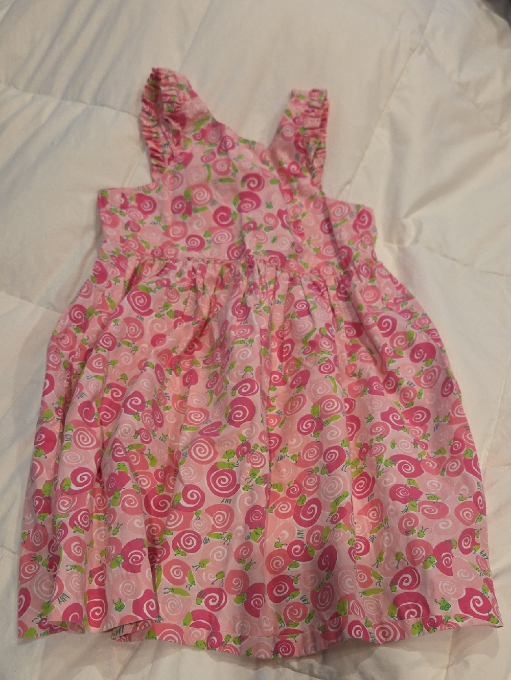 Girls 6 Lilly Pulitzer Snail Summer Dress